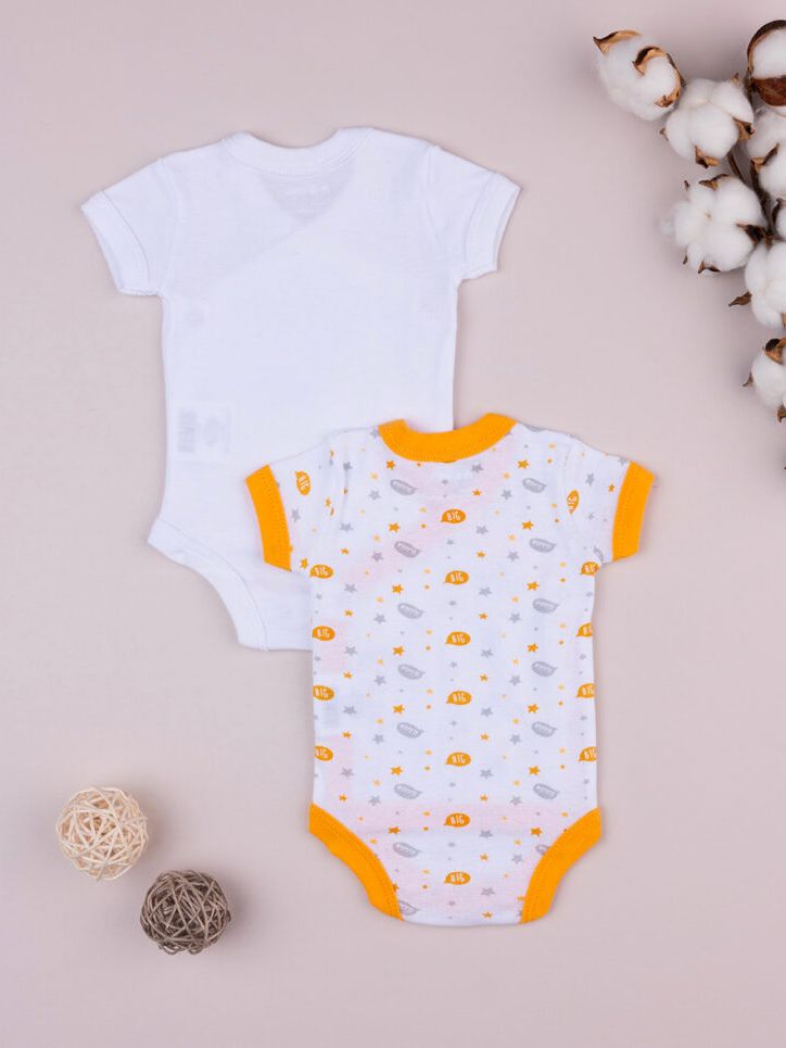 βρεφικά κορμάκια πακέτο x2 με ζωάκια unisex - Prénatal