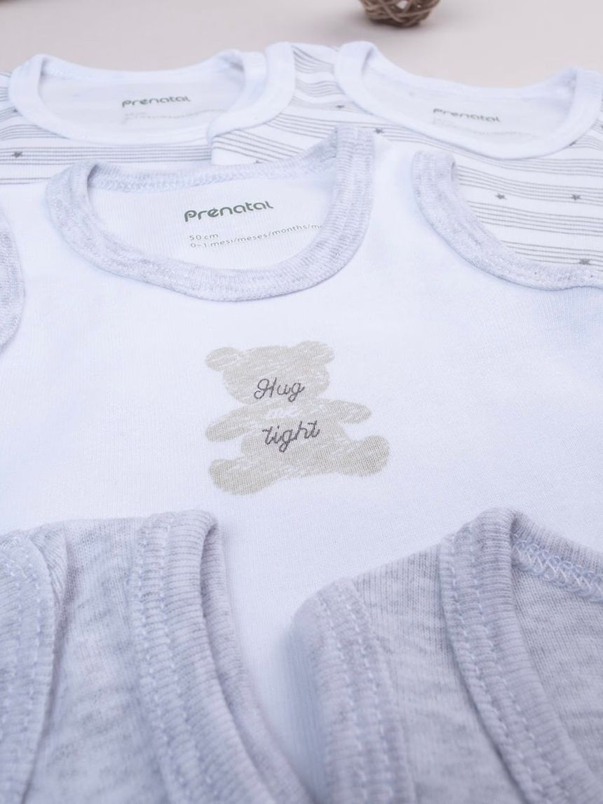 βρεφικά κορμάκια με αστεράκια πακέτο x5 unisex - Prénatal