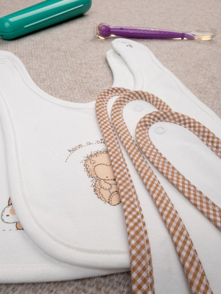 βρεφικές σαλιάρες με ζωάκια πακέτο x5 unisex - Prénatal