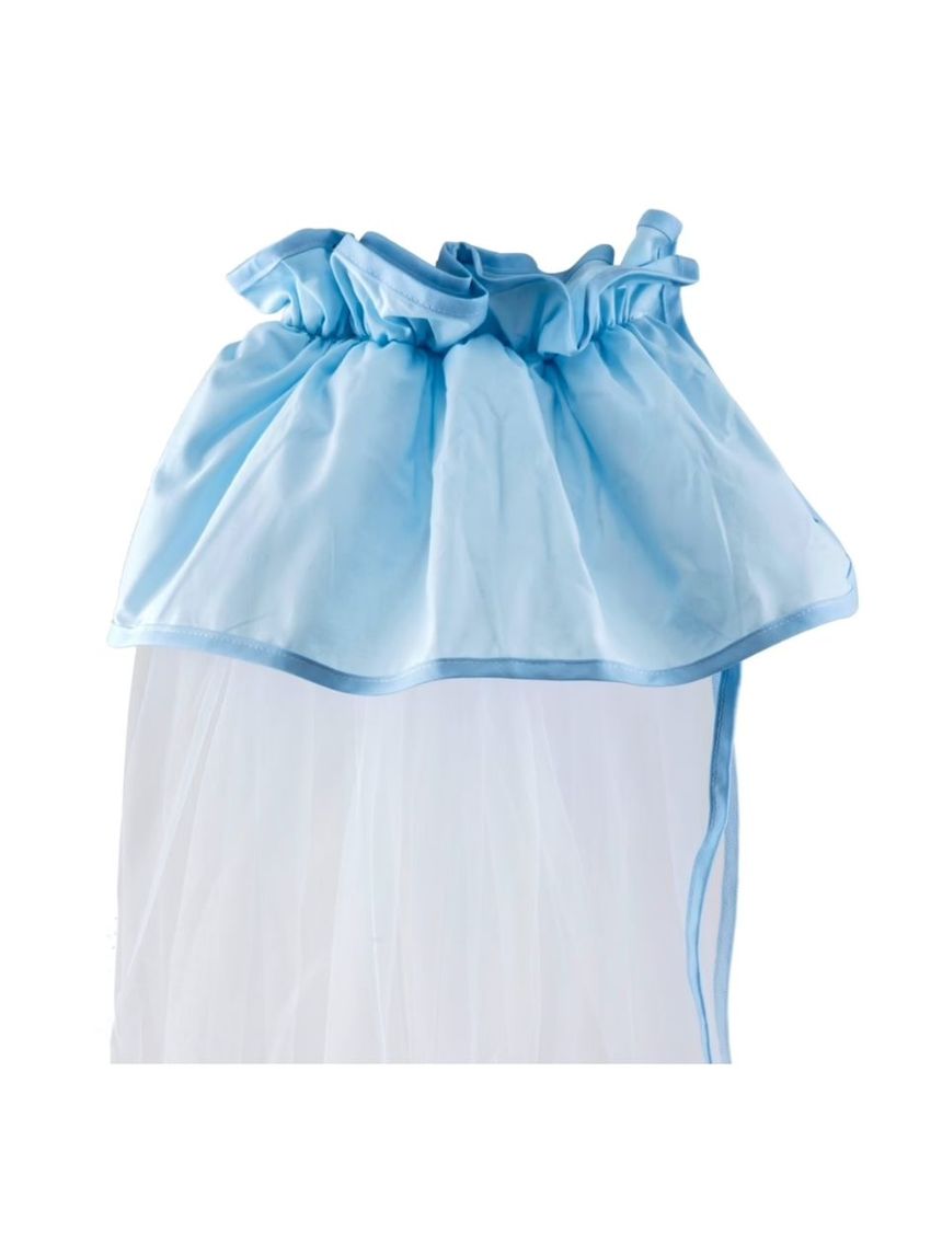 ο κόσμος του μωρού - κουνουπιέρα κρεβατιού 180x540 σιέλ - ο κόσμος του μωρού