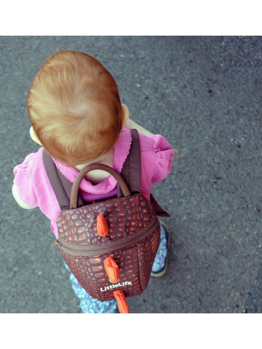 Littlelife παιδική τσάντα πλάτης με λουράκι ασφαλείας δεινόσαυρος  2lt  l10814 - Little Life