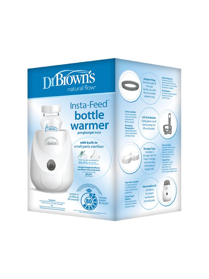 Dr. brown's insta-feed θερμαντήρας μπιμπερό & βρεφικής τροφής με λειτουργία αποστείρωσης ac185 - Dr Browns