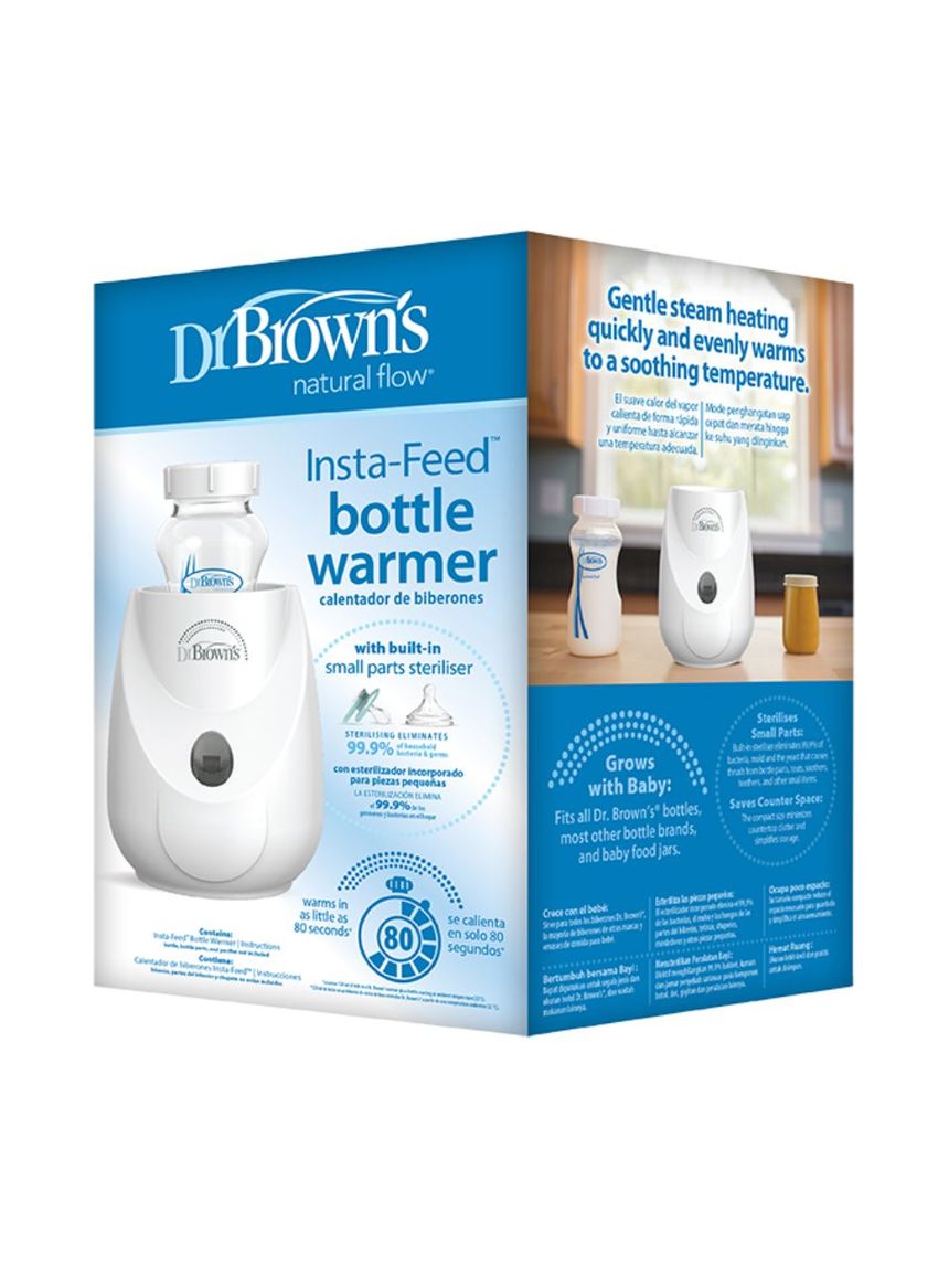 Dr. brown's insta-feed θερμαντήρας μπιμπερό & βρεφικής τροφής με λειτουργία αποστείρωσης ac185 - Dr Browns