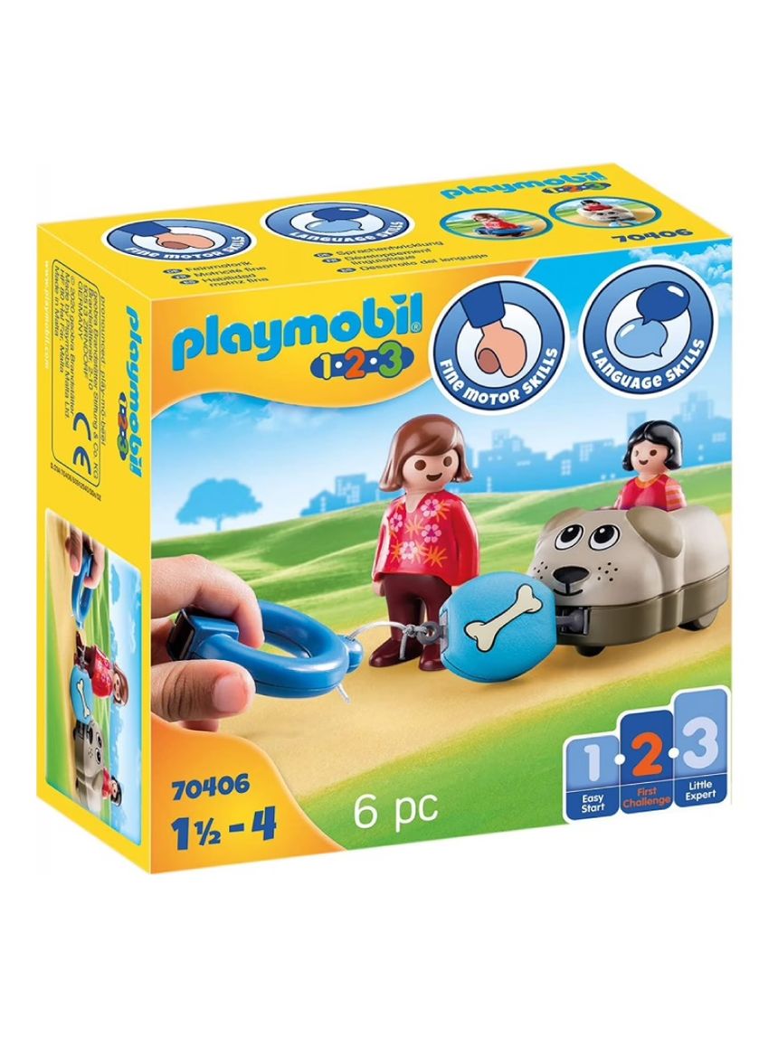 Playmobil 1.2.3 τρενάκι με βαγόνι-σκυλάκι 70406 - Playmobil, Playmobil 1.2.3