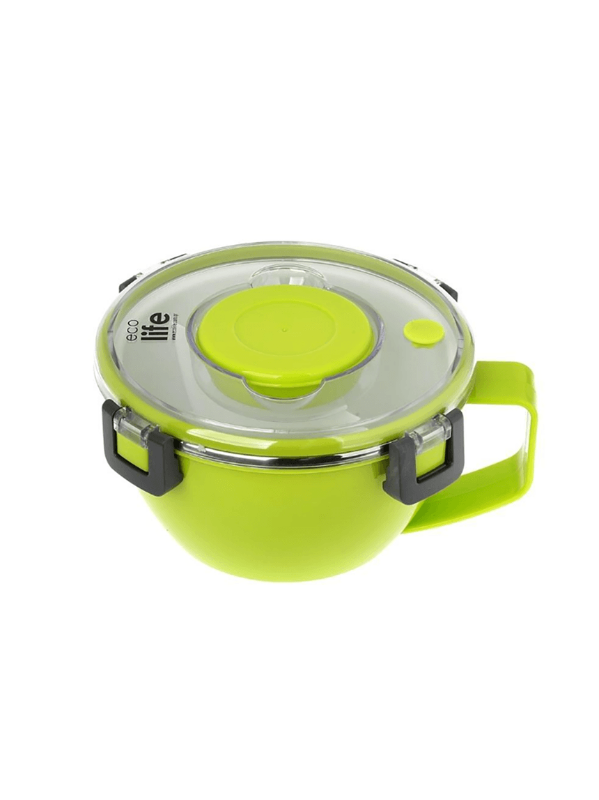 Ecolife φαγητοδοχείο thermos με χώρισμα 850ml green 33-bo-9072 - Ecolife