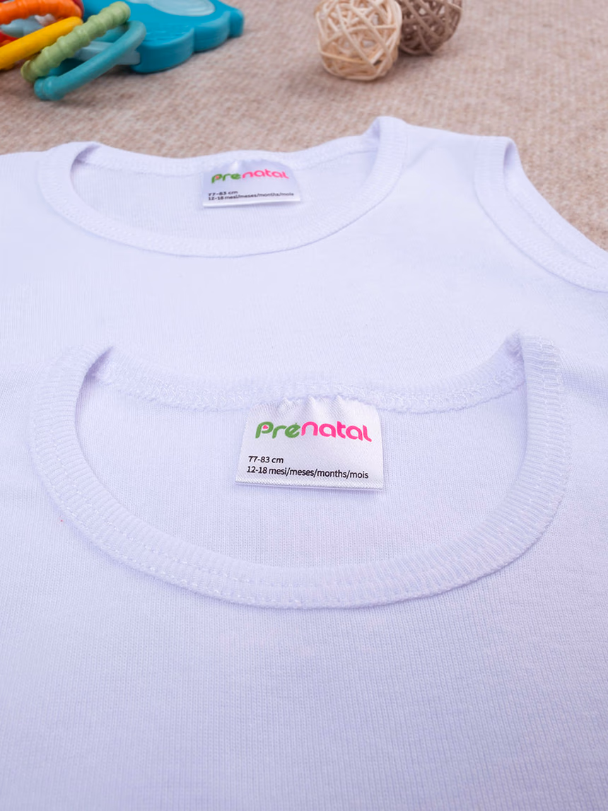 βρεφικά κορμάκια αμάνικα πακέτο x2 για αγόρι - Prénatal