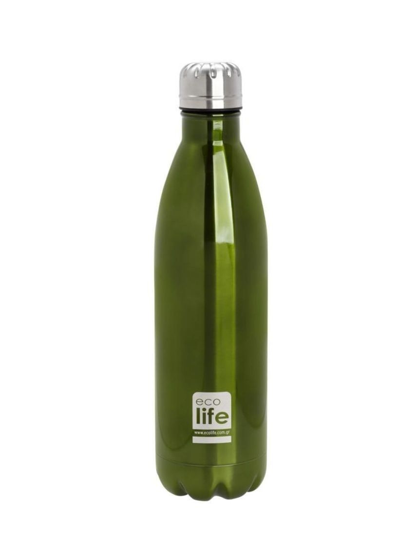 Ecolife μεταλλικός θερμός 750ml green 33-bo-3001 - Ecolife
