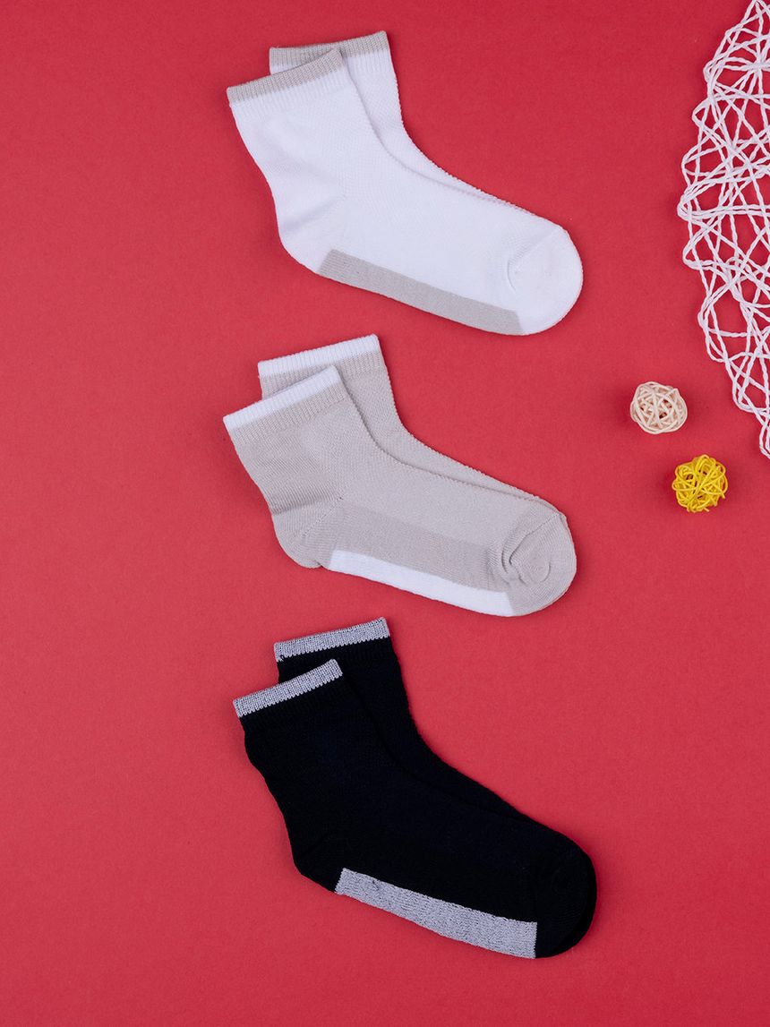 παιδικές κάλτσες πακέτο x3 τμχ για αγόρι - Prénatal