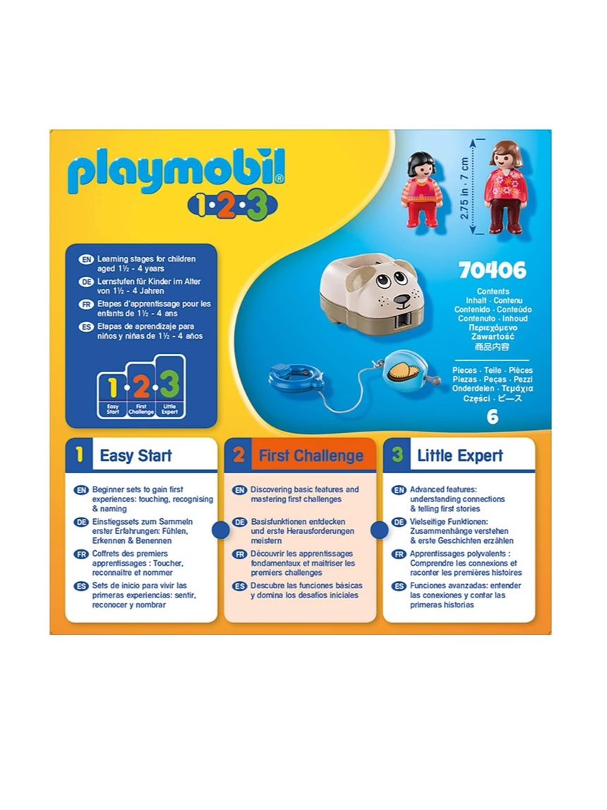 Playmobil 1.2.3 τρενάκι με βαγόνι-σκυλάκι 70406 - Playmobil, Playmobil 1.2.3