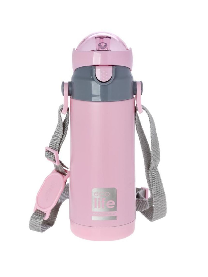 Ecolife ανοξείδωτο παγούρι kids thermos 400ml pink 33-bo-3007 - Ecolife