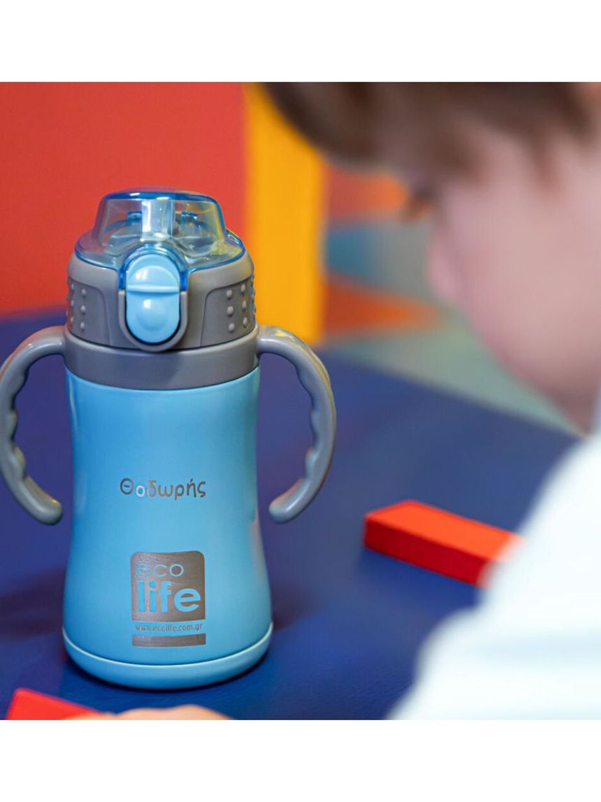 Ecolife ανοξείδωτο παγούρι kids thermos 300ml blue 33-bo-3006 - Ecolife