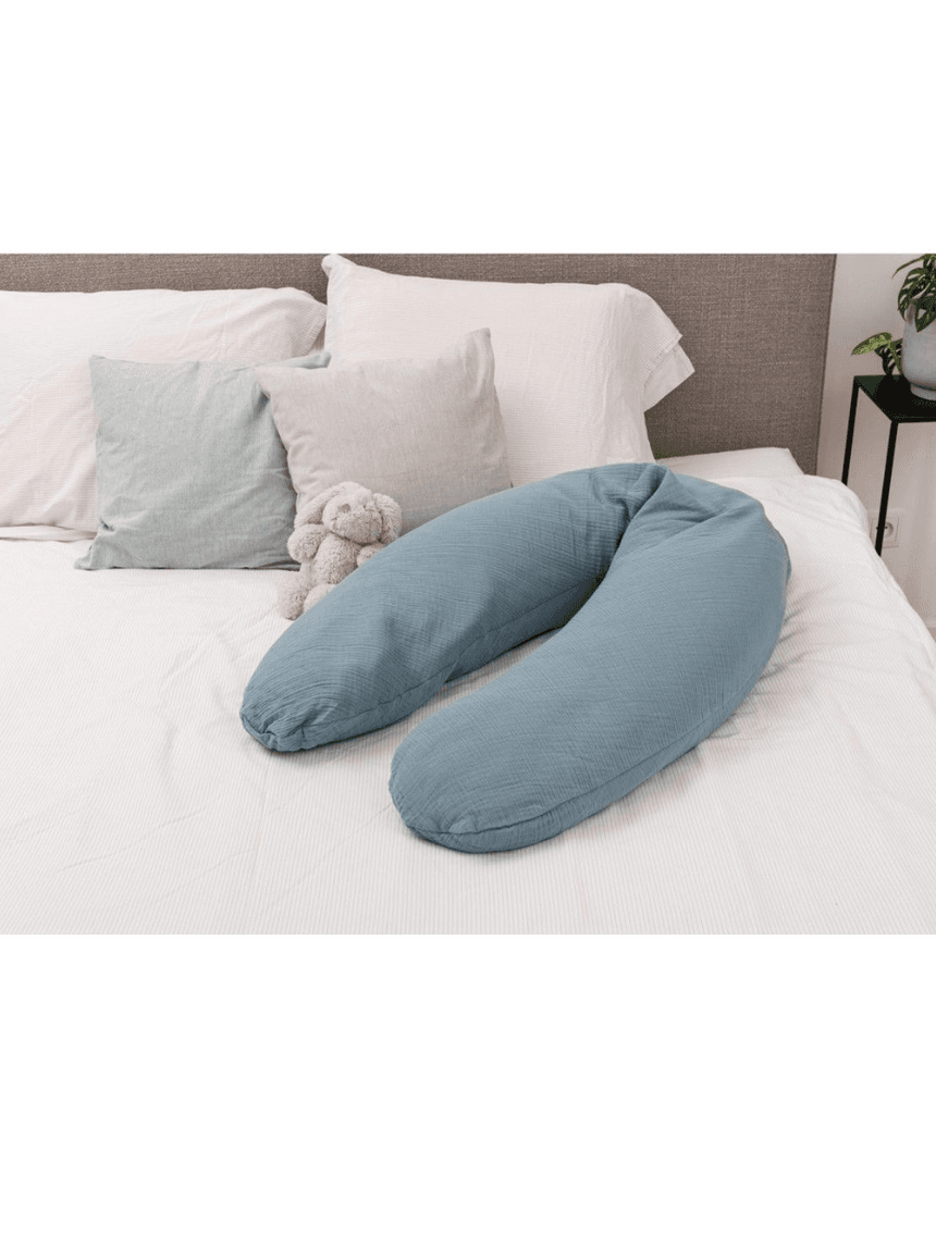 μαξιλάρι θηλασμού comfy big tetra blu - Doomoo