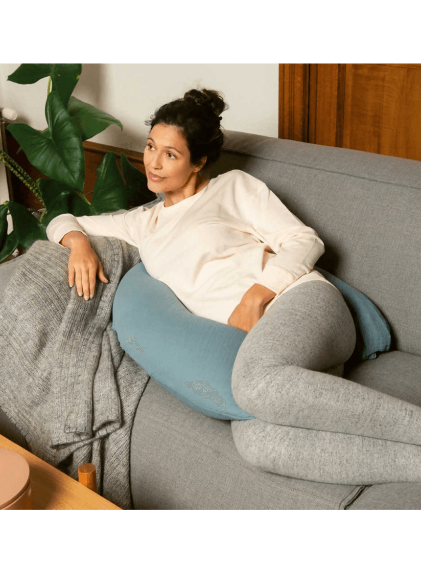 μαξιλάρι θηλασμού comfy big tetra blu - Doomoo