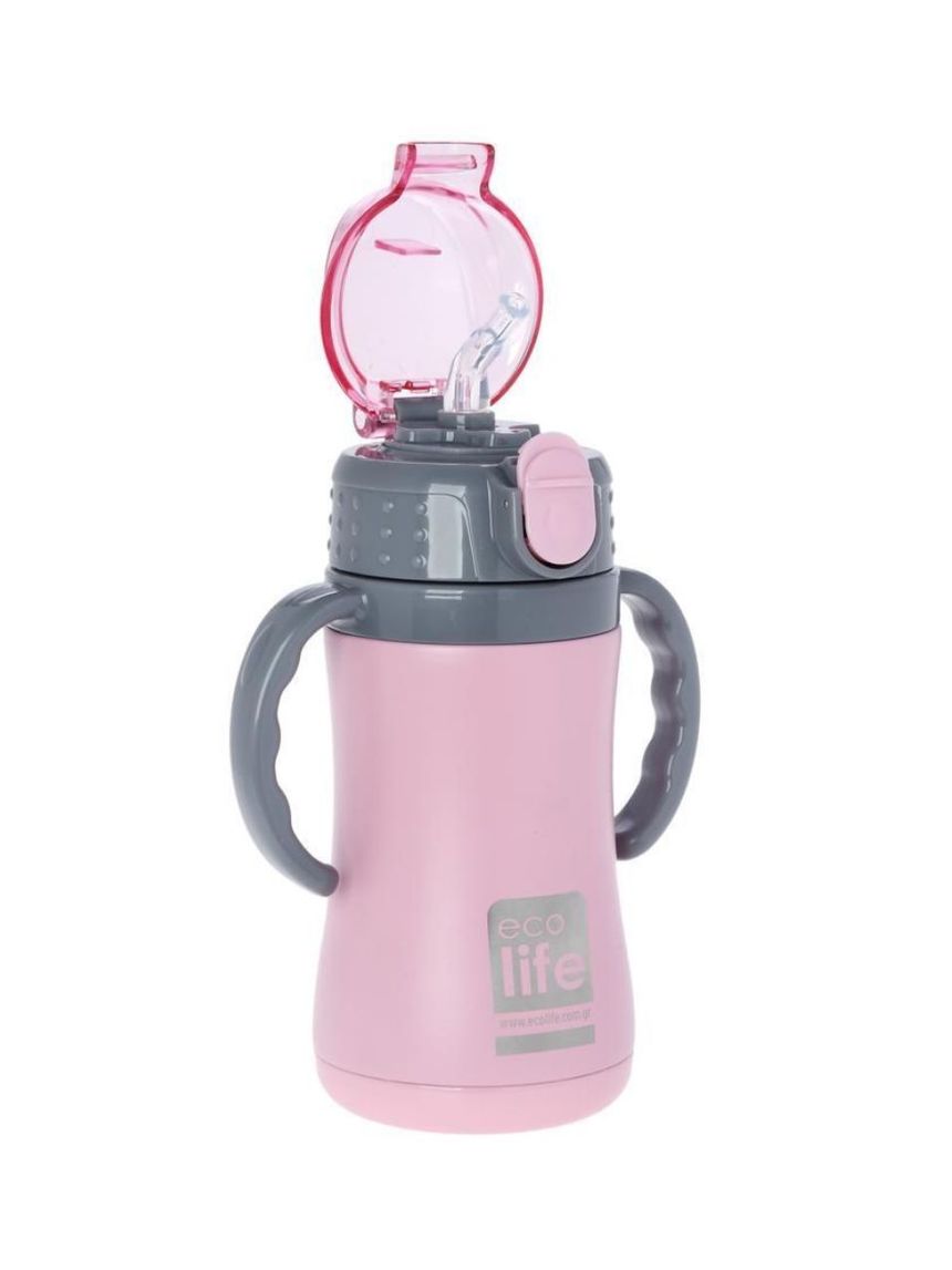 Ecolife ανοξείδωτο παγούρι kids thermos 300ml pink 33-bo-3005 - Ecolife