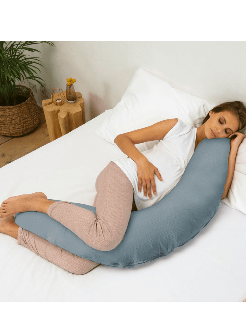 μαξιλάρι θηλασμού comfy big tetra blu - Doomoo