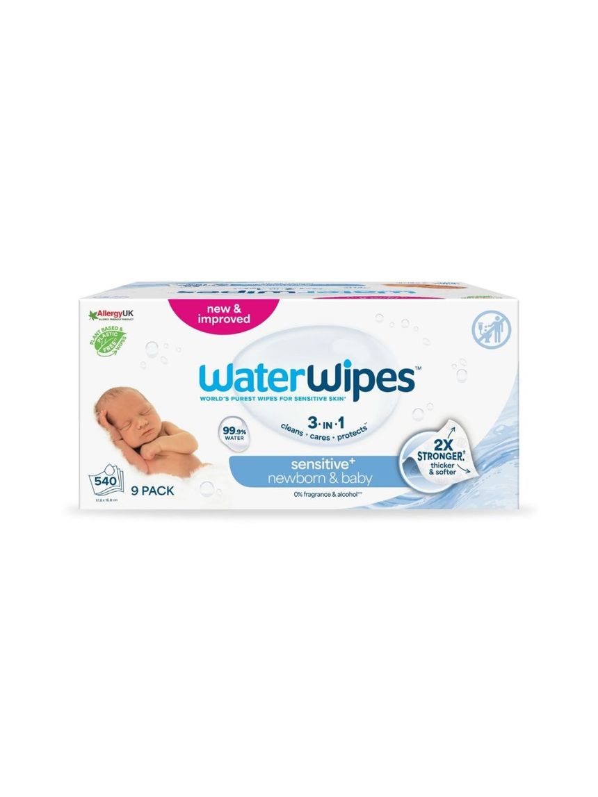 Waterwipes βιοδιασπώμενα μωρομάντηλα 540τμχ (9x60) ib/420037 - WaterWipes
