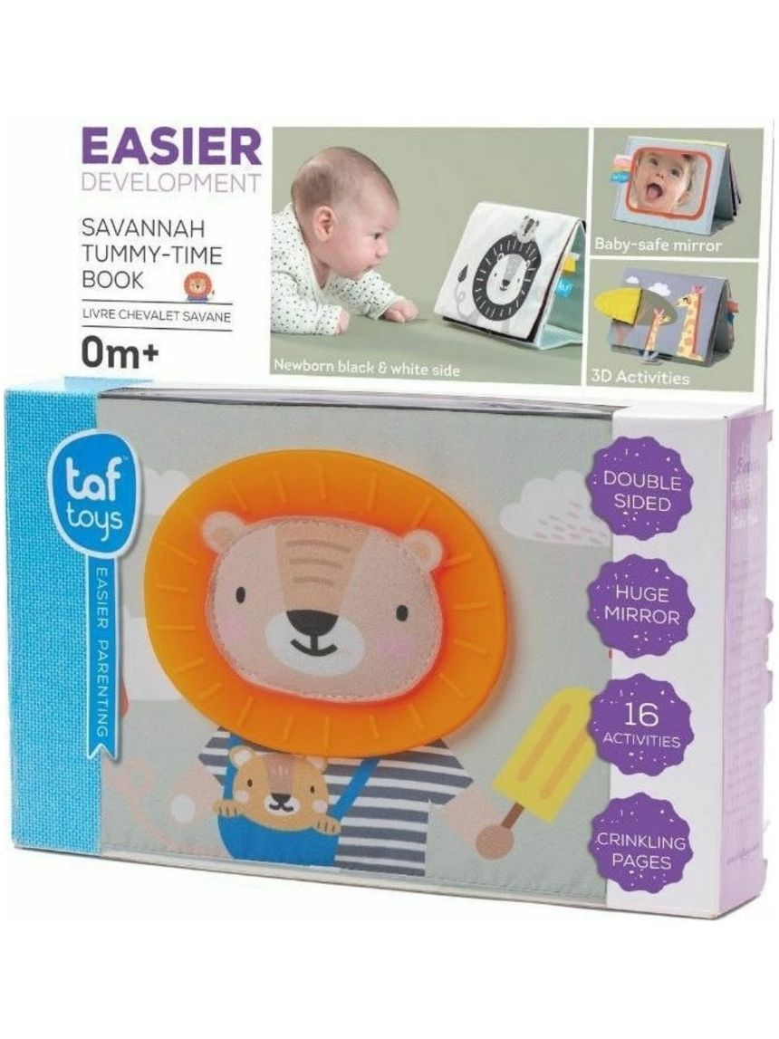 Taf toys εκπαιδευτικό βιβλιαράκι savannah tummy-time t-12705 - Taf-toys