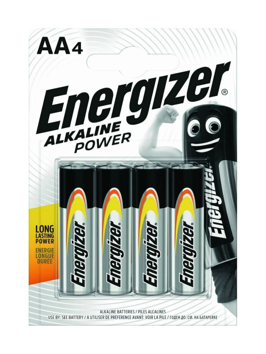 Energizer αλκαλικές μπαταρίες 4τμχ power aa bp4 f016697 - Energizer