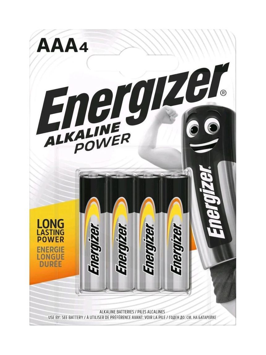 Energizer αλκαλικές μπαταρίες 4τμχ power aaa bp4 f016612 - Energizer