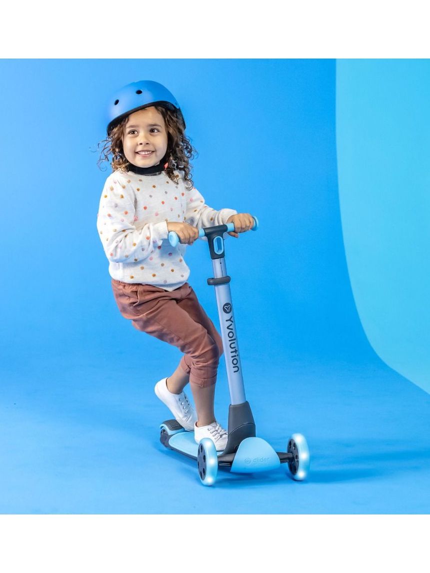 Yvolution πατίνι yglider luna 5 σε 1 μπλε με κάθισμα 53.101265 - Yvolution