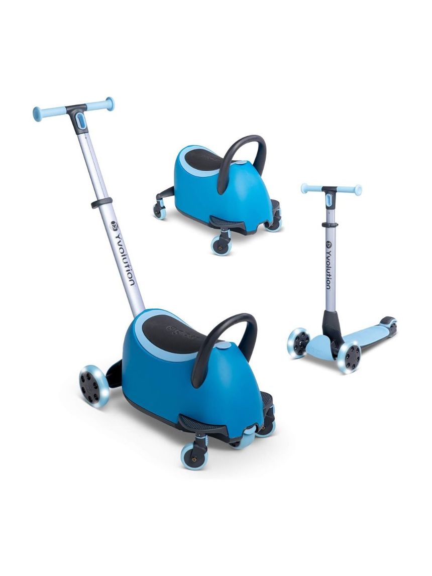 Yvolution πατίνι yglider luna 5 σε 1 μπλε με κάθισμα 53.101265 - Yvolution
