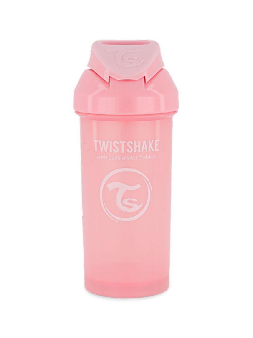 Twistshake κύπελλο straw cup 360ml 6m+ pastel pink 32-08-78588 - Twistshake