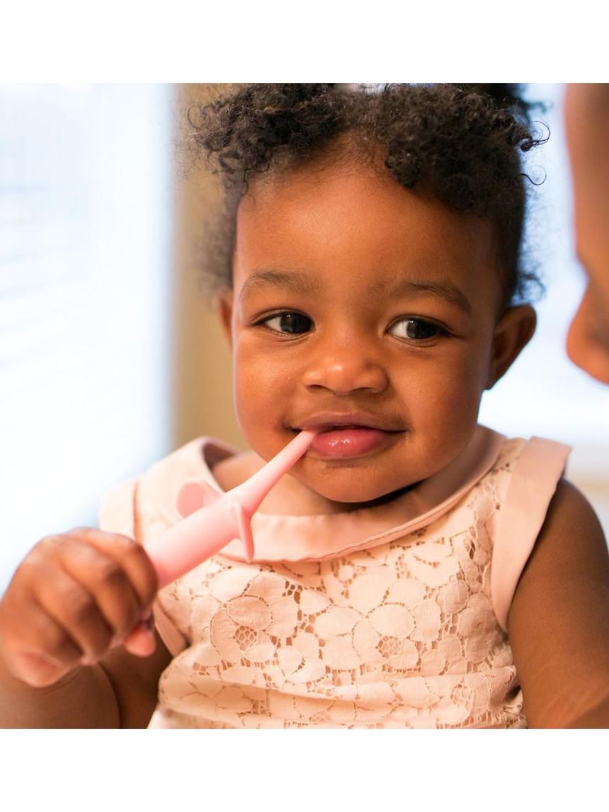 Dr. brown’s οδοντόβουρτσα ελεφαντάκι 0-3 ετών ροζ 112.70.1hc.183 - Dr Browns