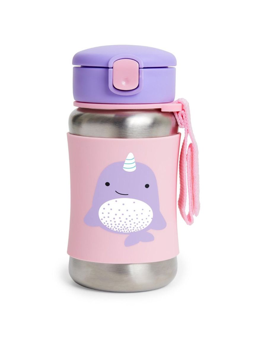 Skip hop zoo stainless steel παγούρι με καλαμάκι 350ml narwhal 29-2903010-30 - SKIP HOP