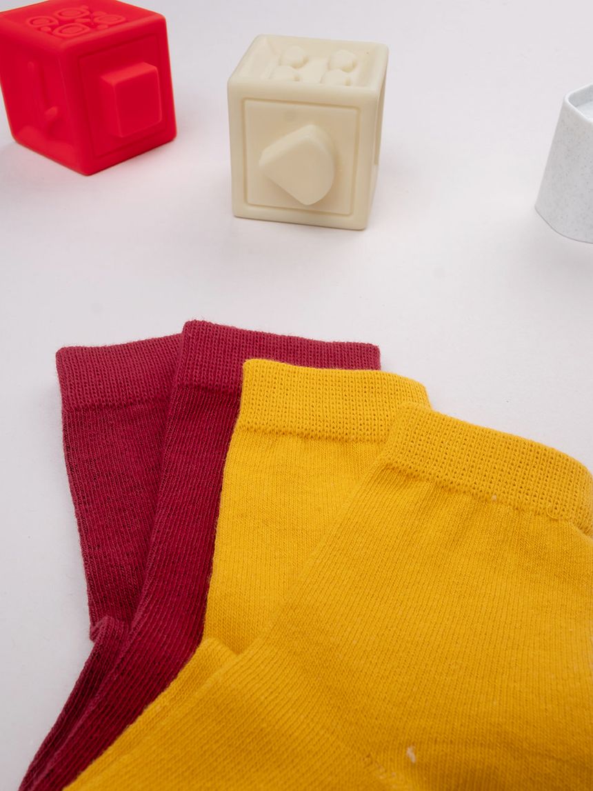 κάλτσες μακριές πακέτο x4 για αγόρι - Prénatal