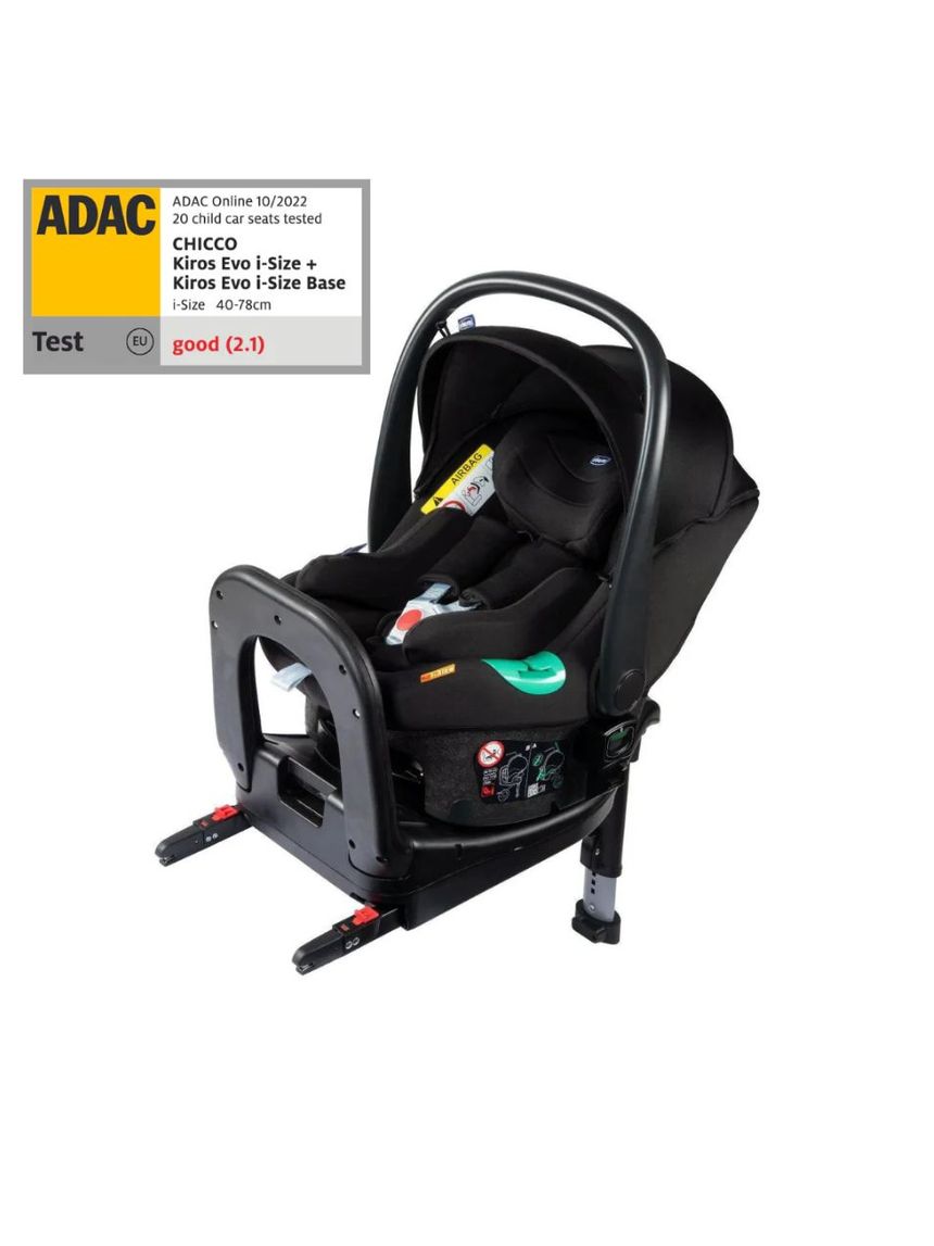 Chicco κάθισμα αυτοκινήτου kiros evo i-size (40-78cm) isofix με βάση r01-79872-95 - Chicco
