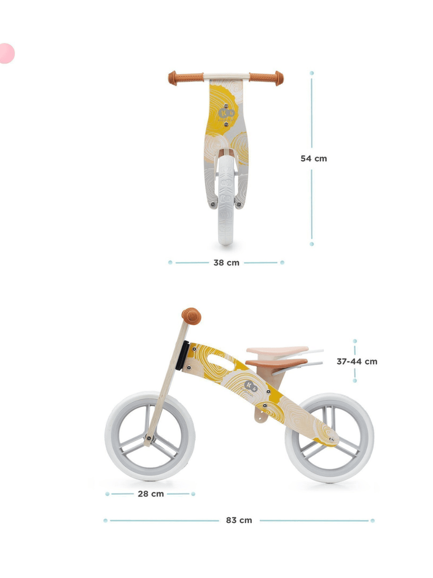 Kinderkraft ξύλινο ποδήλατο ισορροπίας runner nature coral - Kinderkraft