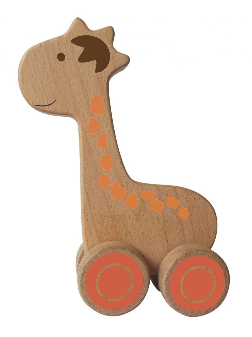 Wood' n play ξύλινα ζώα με ρόδες prg00396 - Wood'N Play