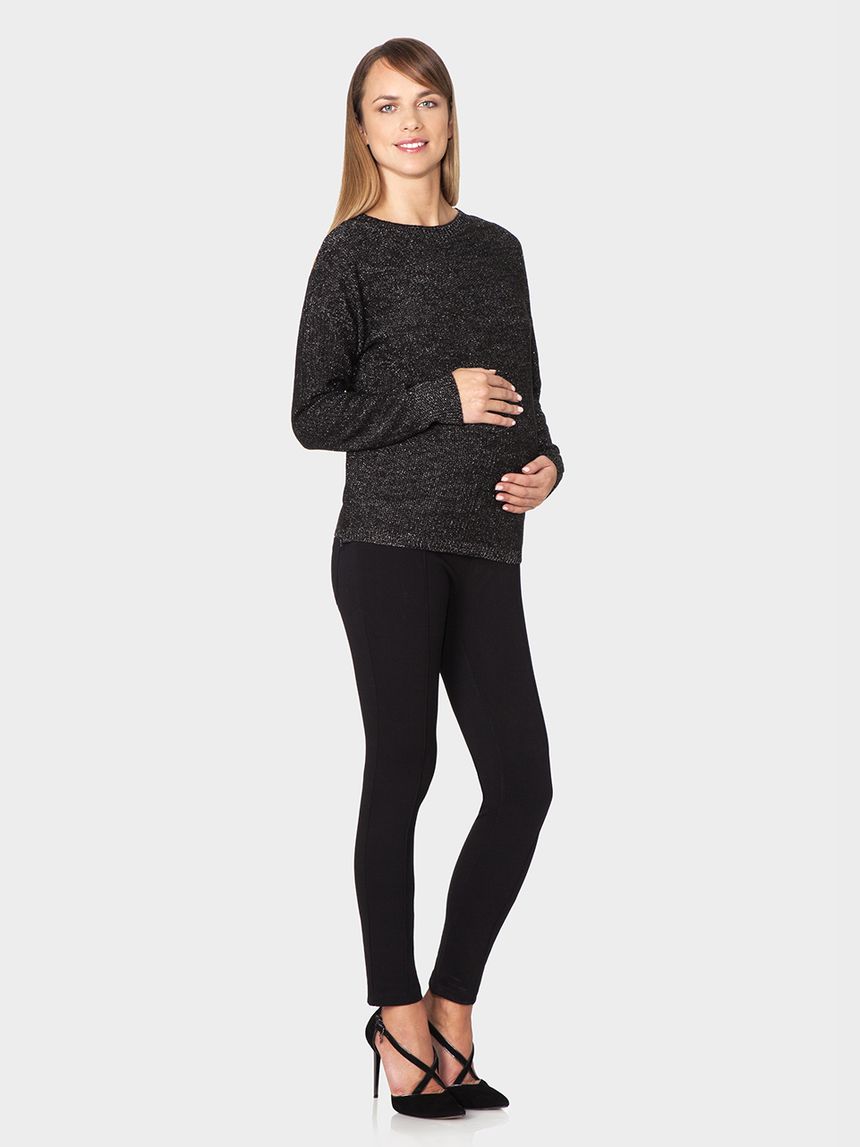 γυναικεία μπλούζα πλεκτή μαύρη - Prénatal