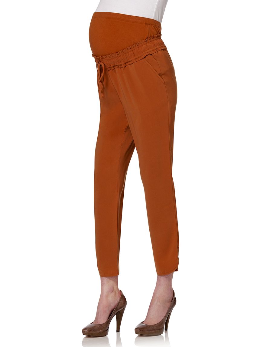 γυναικείο παντελόνι εγκυμοσύνης ταμπά με κορδόνι - Prénatal