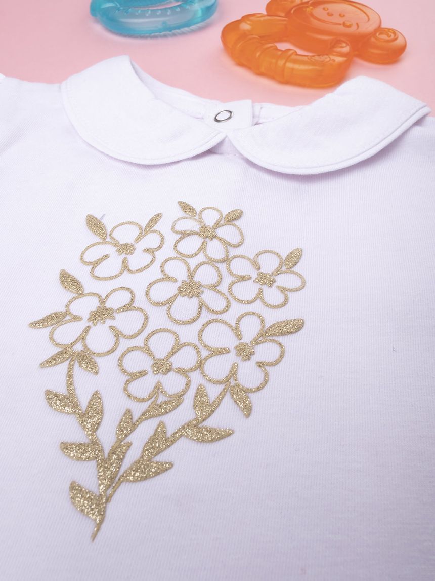 βρεφικό κορμάκι με λουλούδια για κορίτσι - Prénatal