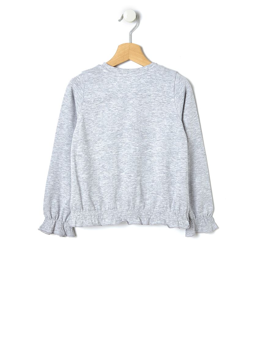 T-shirt γκρι με στάμπα για κορίτσι - Prénatal