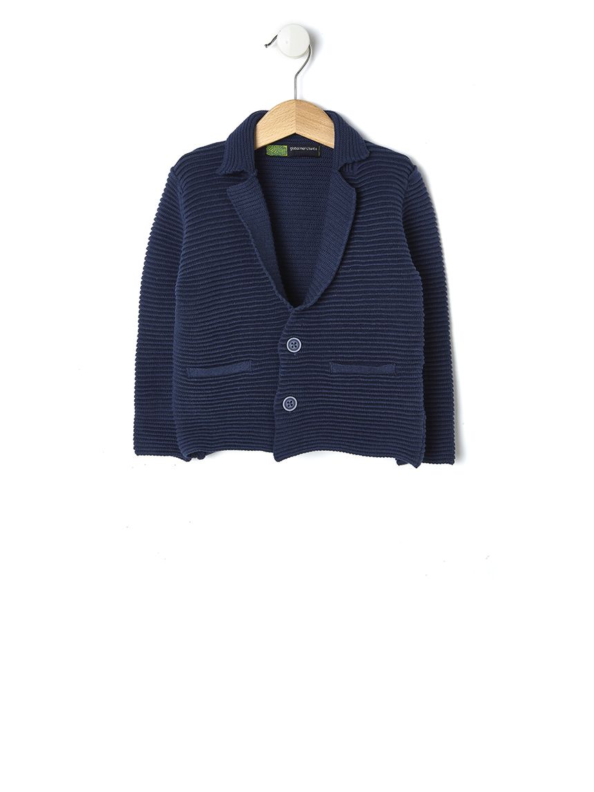 ζακέτα πλεκτή μπλε για αγόρι - Prénatal