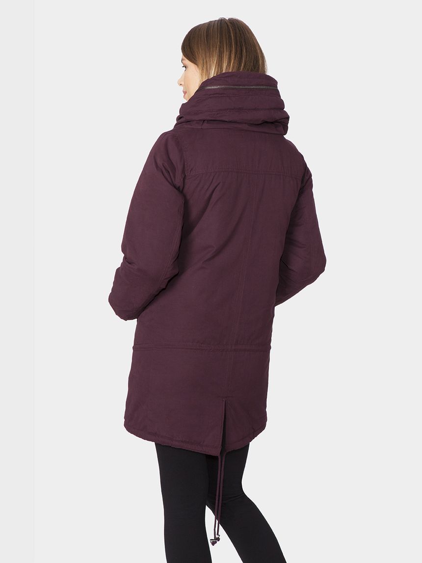 γυναικείο μπουφάν εγκύου μπορντό - Prénatal