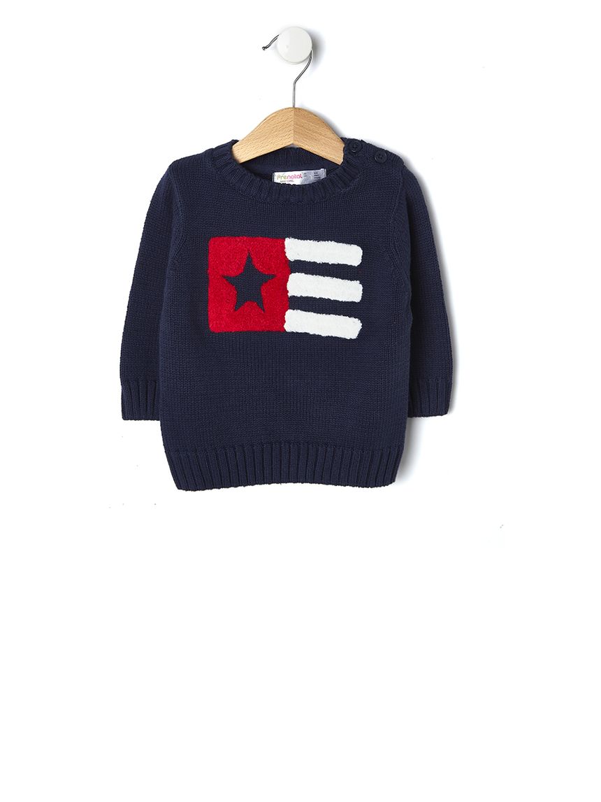 μπλούζα πλεκτή με σημαία για αγόρι - Prénatal