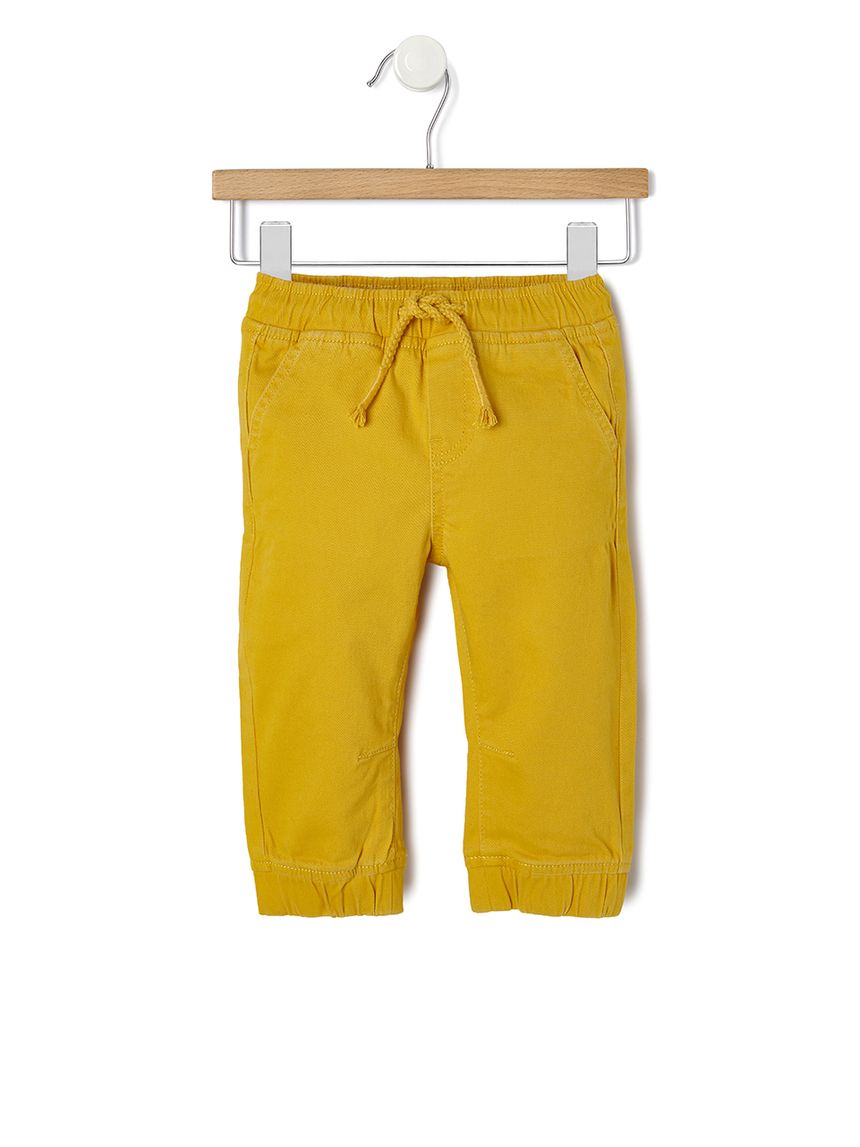 παντελόνι twill μουσταρδί για αγόρι - Prénatal