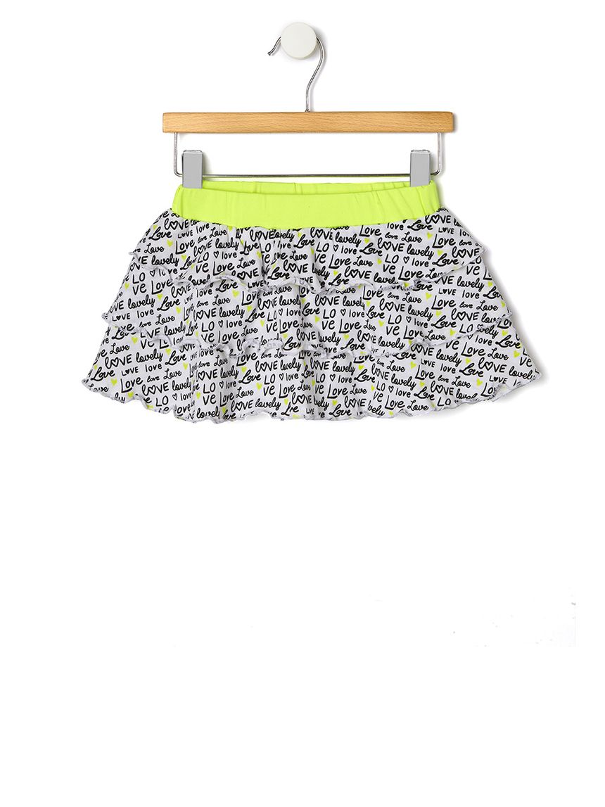 φούστα jersey με στάμπα κίτρινη για κορίτσι - Prénatal