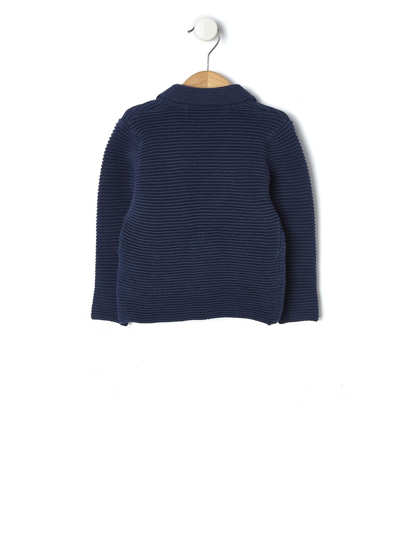 ζακέτα πλεκτή μπλε για αγόρι - Prénatal