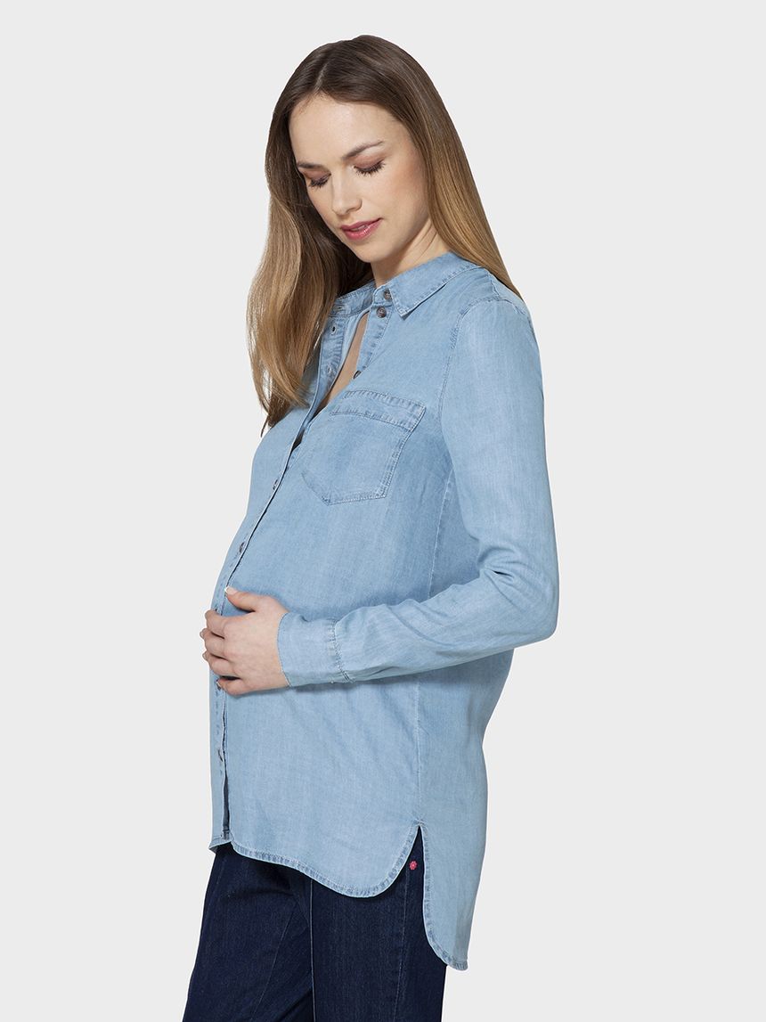γυναικείο πουκάμισο denim - Prénatal