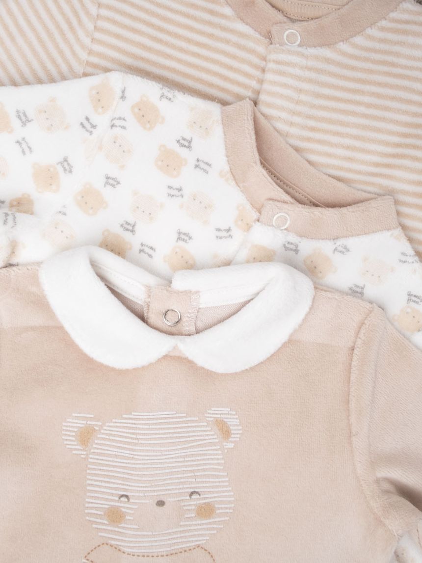 φορμάκια πακέτο x3 τεμ. με αρκουδάκι unisex - Prénatal