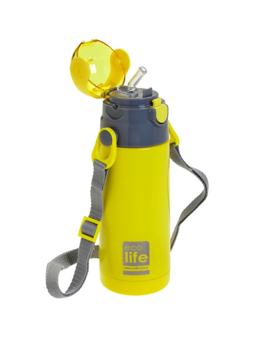 Ecolife ανοξείδωτο παγούρι kids thermos 400ml yellow 33-bo-2996 - Ecolife