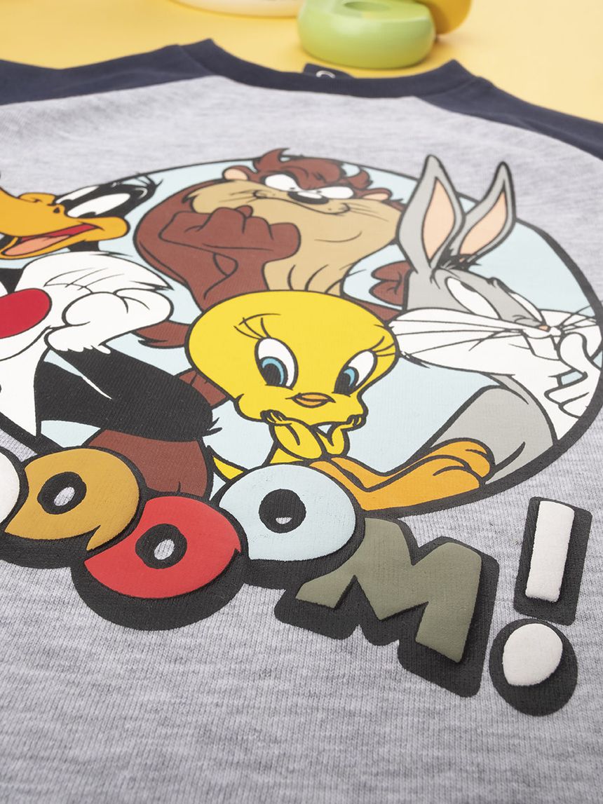 μπλούζα γκρι με τα looney tunes για αγόρι - Prénatal