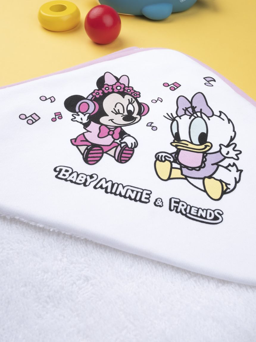 μπουρνουζοπετσέτα με στάμπα minnie για κορίτσι - Prénatal