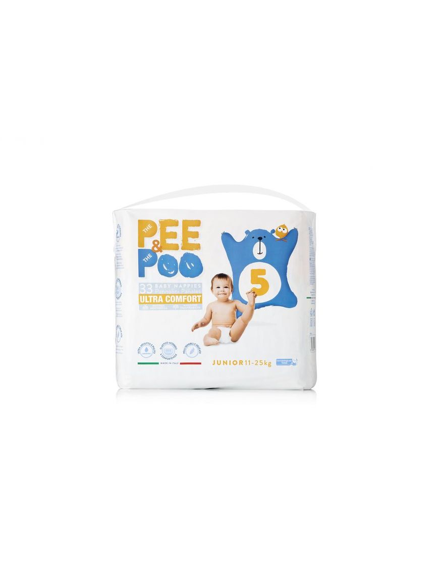 Pee&poo – πάνες μέγεθος junior 33 τμχ - The Pee & The Poo