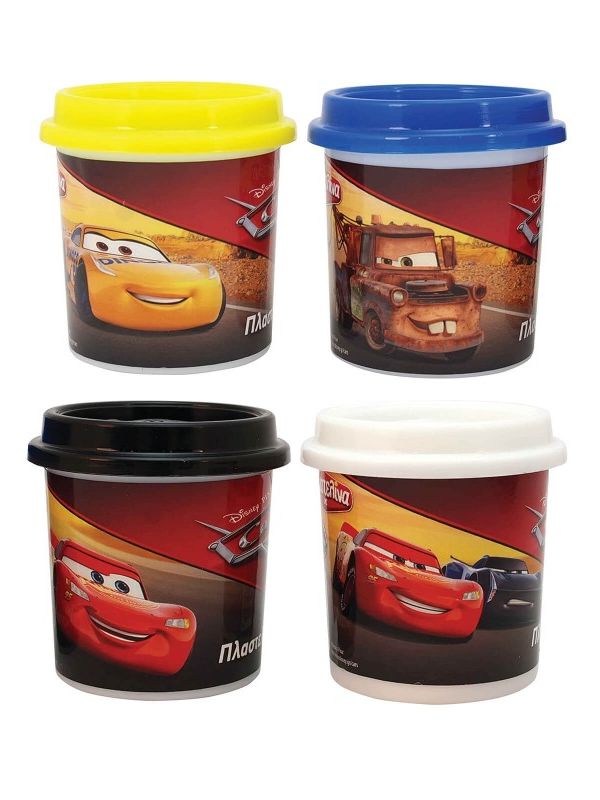 Cars μονό βαζάκι πλαστελίνης cars-4 σχέδια 1045-03545 - Πλαστελίνα