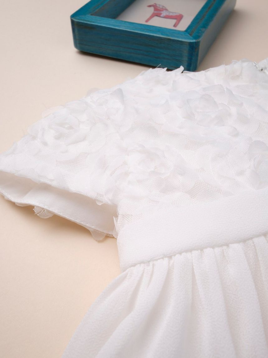 φόρεμα λευκό με τούλι για κορίτσι 647571 - Prénatal